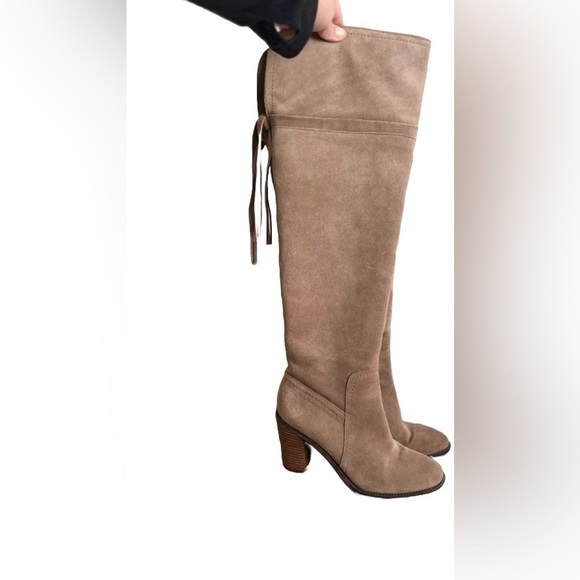 Tan suede knee high boots Franco Sarto - Picture 3 of 6